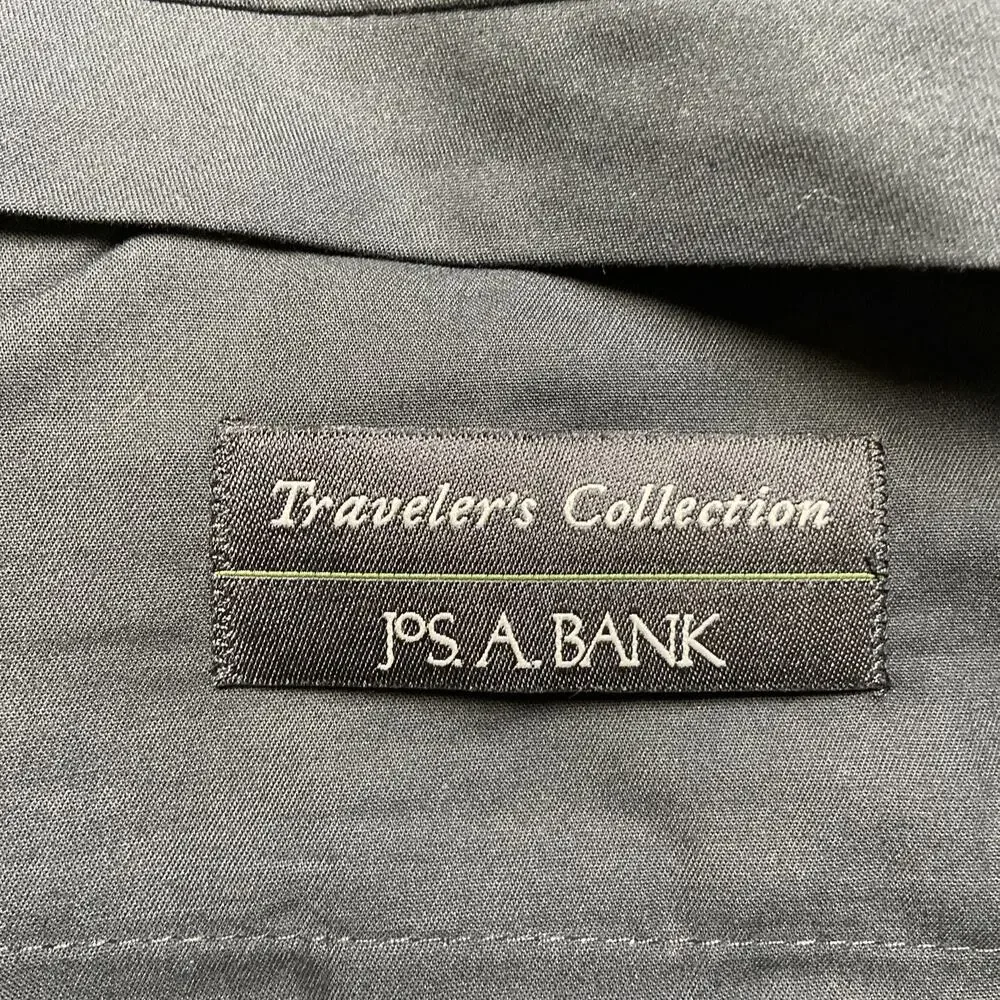Jos. A. Bank Travelers Collection Pleated Dress Pants Men's Size‎ 38x30 Black